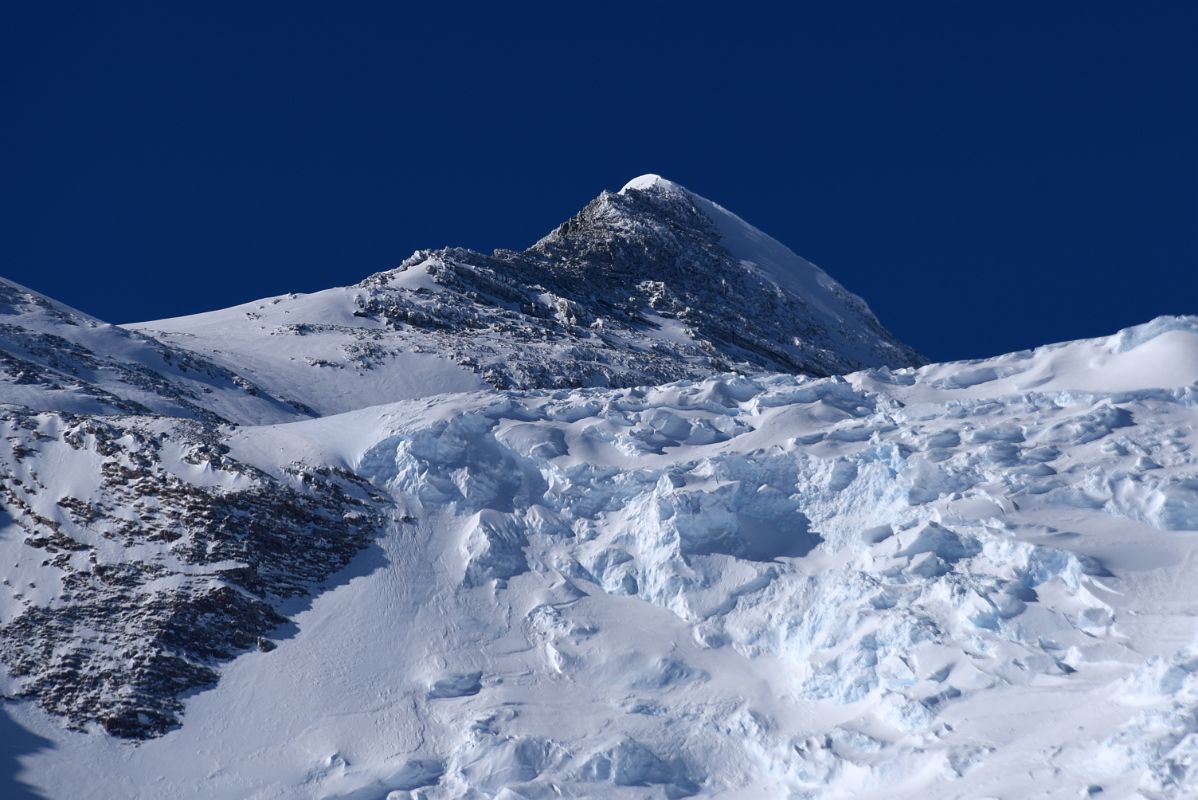 05C Mount Vinson Close Up From Climb Between Mount Vinson Base Camp And Low Camp